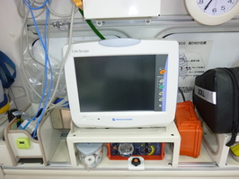 心電図モニターの写真