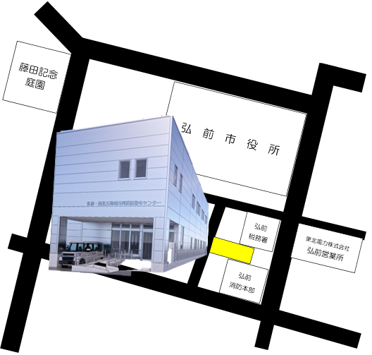 見学場所のマップ